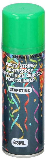 Party Time hadí sprej Festival girlanda junior 83 ml alu zelená