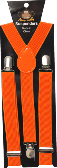Partychimp traky 2,5 cm elastan neon oranžová jednoveľ
