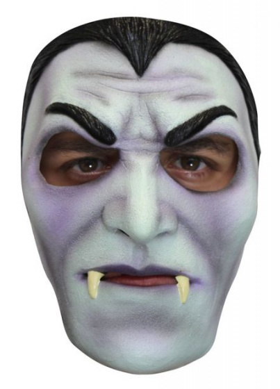 Partychimp pleťová maska Classic Dracula latexová biela/čierna jednoveľkosť