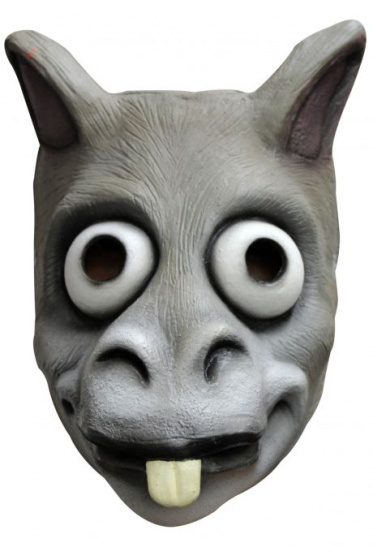 Partychimp pleťová maska Donkey latexová šedá jednoveľkosť
