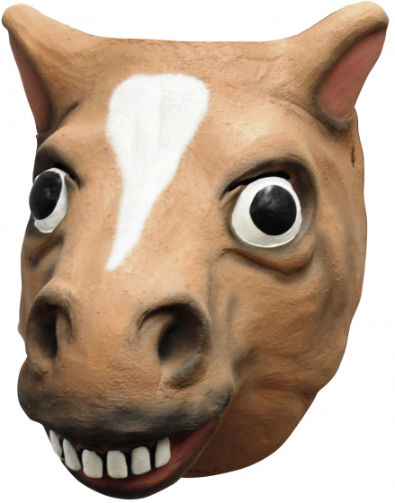 Partychimp pleťová maska ??konský latex hnedá jednoveľkosť