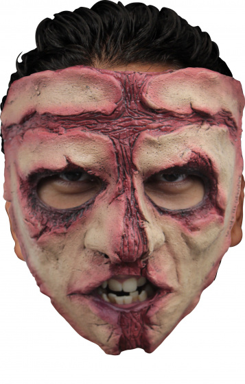 Ghoulish tvárová maska sériový vrah latexová červená jednoveľkosť