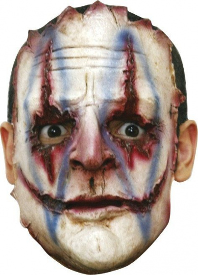 Ghoulish tvárová maska sériový vrah latexová biela/červená