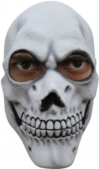Partychimp pleťová maska Simple Skull latexová biela naša-vel