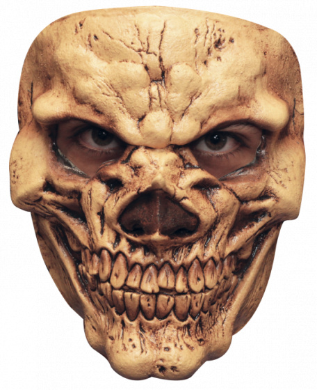 Partychimp pleťová maska Skull 3 Tan latexová slonová kosť biela jednovel