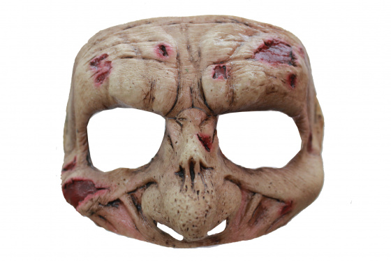 Partychimp polomaska Zombie latex béžová jednoveľkosť
