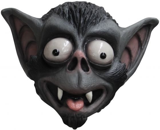 Ghoulish maska na hlavu Bat latex čierna jednovelka