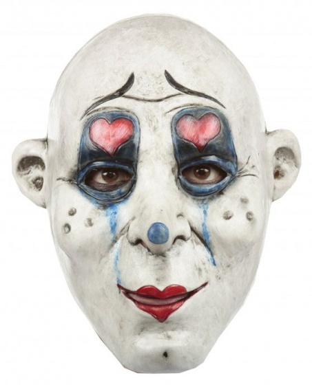 Ghoulish maska na hlavu Clown Corridor GG latexová biela jednovel