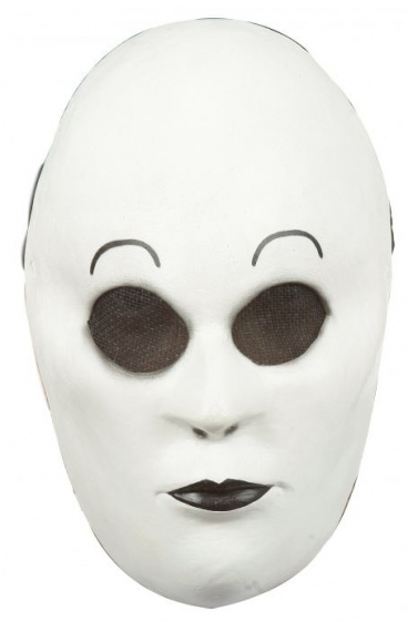 Ghoulish maska na hlavu Creepy pasta Masky latexová biela jednovel