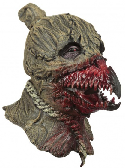 Partychimp latexová maska ??na hlavu King of Crows zelená/červená jednoveľkosť