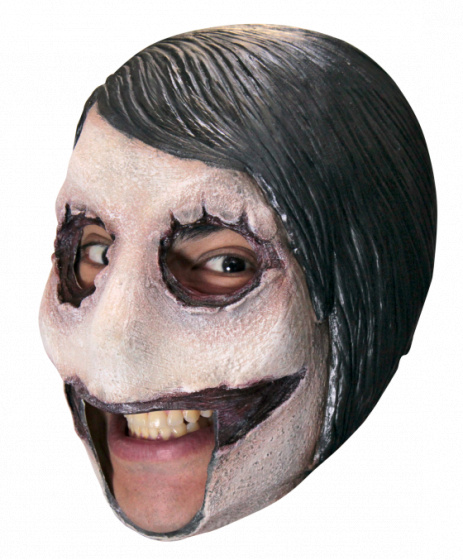 Ghoulish maska na hlavu bez brady Killer Jef latexová biela jednovel