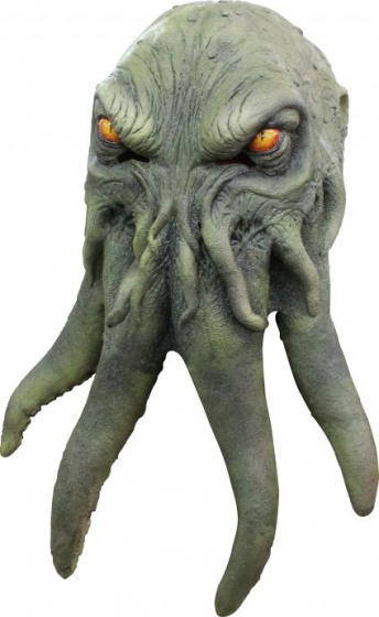 Partychimp vzorka hlavnej masky Cthulhu latex zelená jednoveľ
