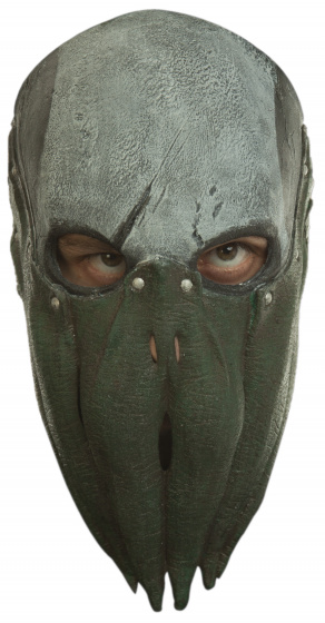 Partychimp maska na hlavu Swamp Monster latexová zelená jednoveľkosť