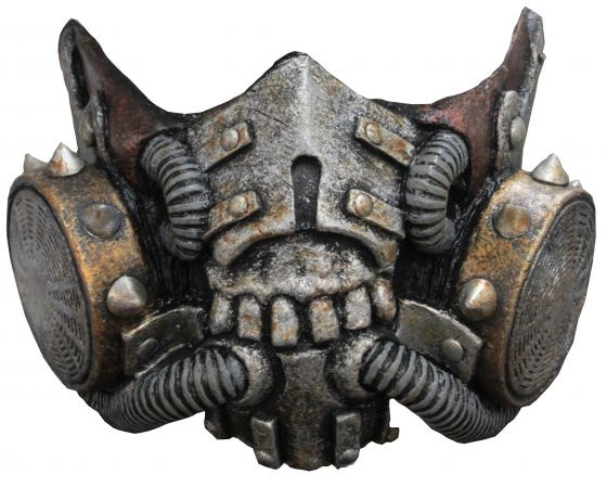 Ghoulish maska na bradu Doomsday latexová šedá/hnedá jednoveľkosť