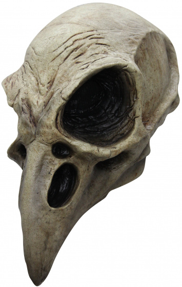 Partychimp obliekacia maska ??Crow Skull latexová šedá jednoveľkosť