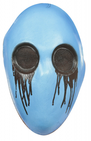 Partychimp obliekacia maska ??Eyeless Jack latexová modrá jednoveľkosť