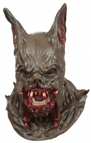 Partychimp obliekacia maska Mutant Vampire latexová hnedá jednoveľkosť
