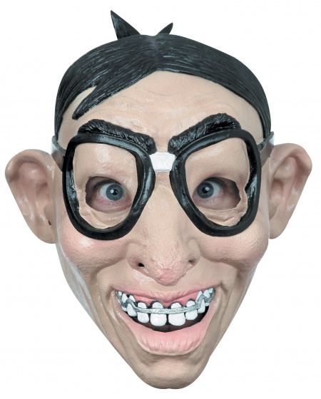 Ghoulish maskovacia maska Nerd latexová béžová jednoveľkosť