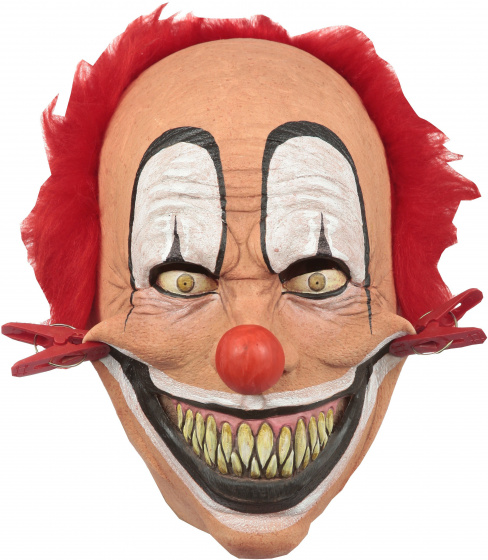 Partychimp maska na obliekanie Tweezer Clown béžová latexová jednoveľkosť