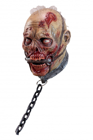 Partychimp kostýmová maska ??Zombie latexová béžová jednoveľkosť
