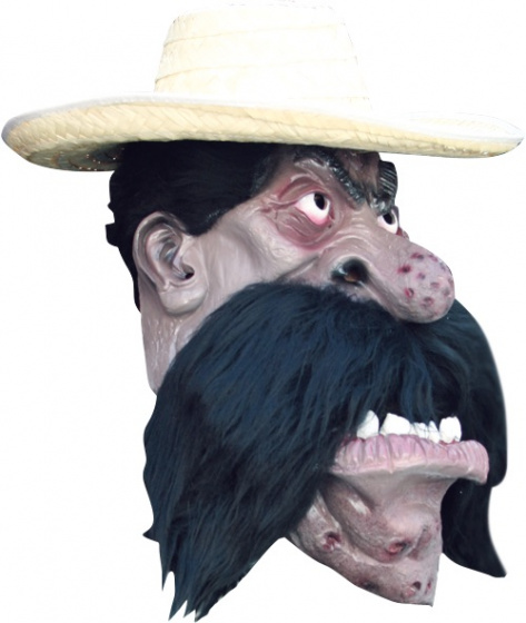 Ghoulish maska na hlavu Zapata latexová jednoveľkosť