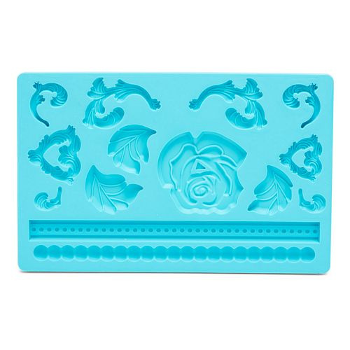 Patisse príslušenstvo na pečenie 20 x 12 cm silikónová modrá forma na fondán