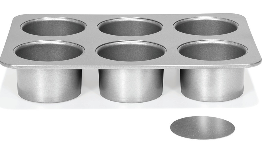 Patisse cheesecakevorm Mini 8 cm staal zilver Patisse cheesecakevorm Mini 8 cm staal zilver