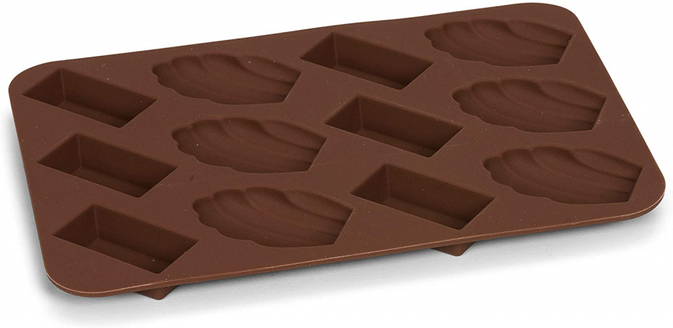 Patisse forma na čokoládu 17 x 12 cm silikónová hnedá 12 priehradiek
