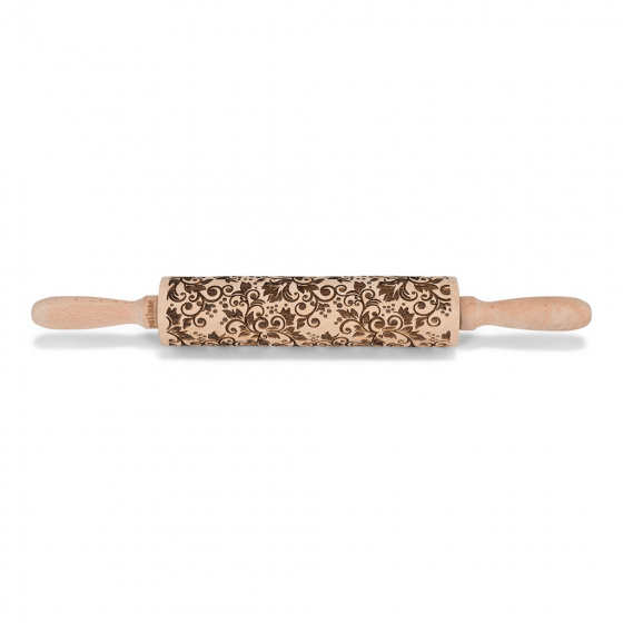 Patisse decoratie deegroller 20 cm hout bruin Patisse decoratie deegroller 20 cm hout bruin