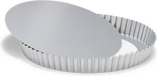Patisse quiche tvar s voľným dnom 24 cm oceľová strieborná