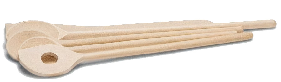 Patisse set keukenlepels hout blank 5 stuks Patisse set keukenlepels hout blank 5 stuks