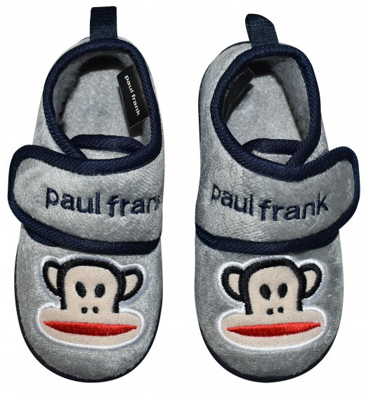 Paul Frank capáčky pre bábätká textil/TPR šedá/modrá veľ. 25-26