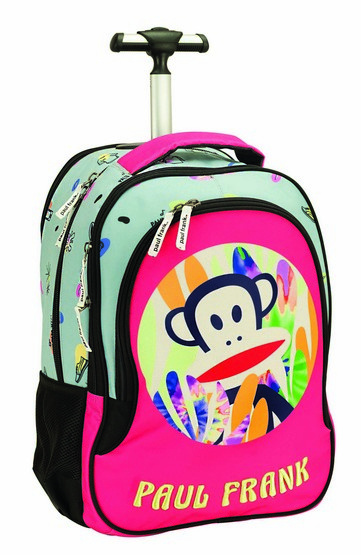 Paul Frank trolley rugzak junior 40 liter 48 x 30 cm polyester roze
