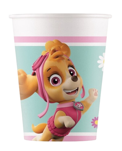 Paw Patrol párty šálky Skye 200 ml kartón biely 8 kusov