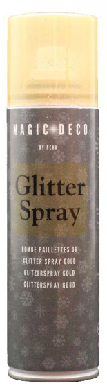 glitter spray 150 ml aluminum gold