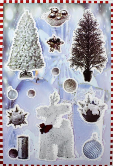 Peha hárok nálepiek Frosty 20 x 29,5 cm orgován 13 ks