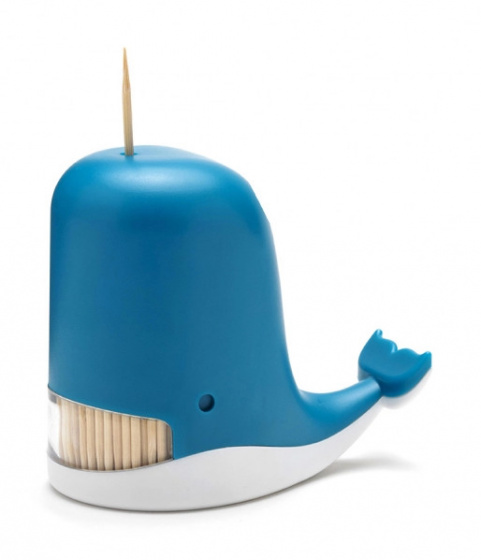 Peleg Design tandenstokerhouder Jonah 8 x 9 x 5 cm ABS blauw/wit Peleg Design tandenstokerhouder Jonah 8 x 9 x 5 cm ABS blauw/wit