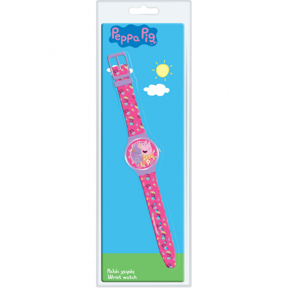 children's watch Peppa Pig girls 22 cm silicone pink