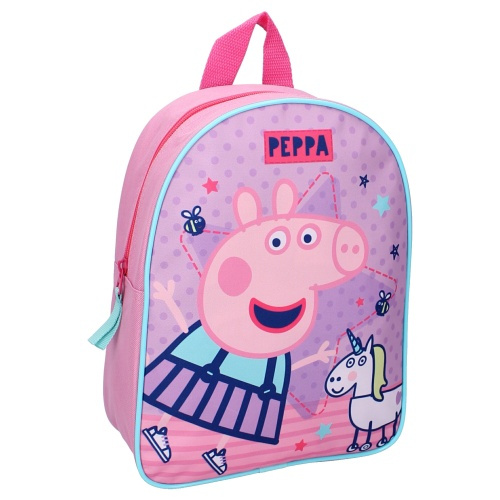 children's backpack Big Party Peppa Pig 28 polyester pink