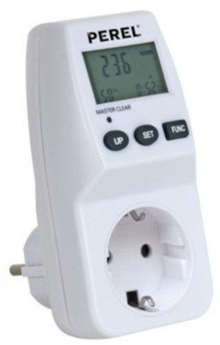 Perel elektromer uzemnený 230V/3600W/16A 11,5 cm biely