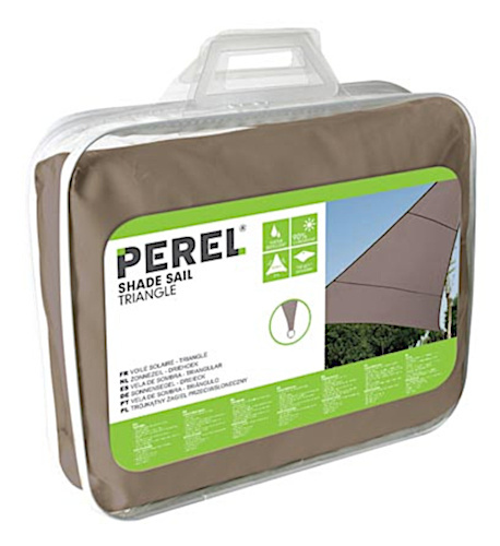 Perel tieniaca tkanina štvorcová 3,6 metra polyester taupe