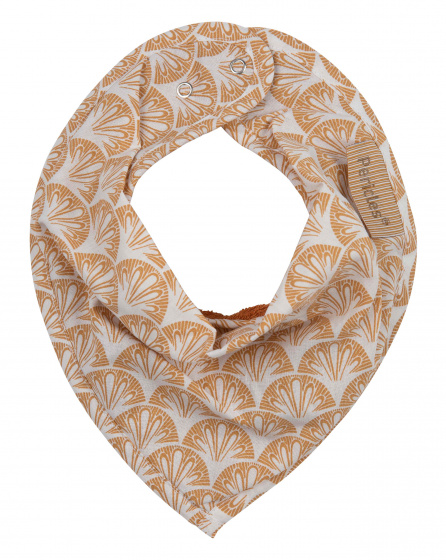 bandanaslab cotton white/brown size 0-3 months