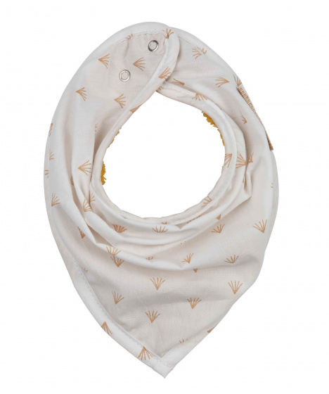 bandanaslab cotton white/Ochre yellow size 0-3 months