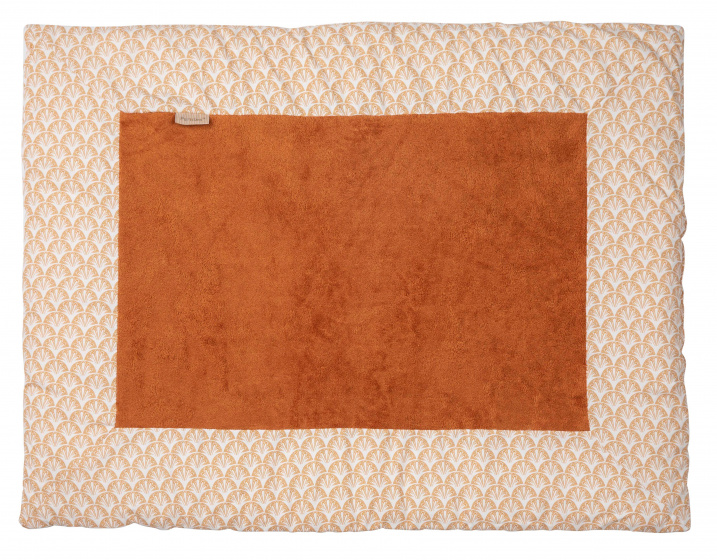 Pericles boxkleed 75 x 95 cm katoen/bamboe wit/bruin Pericles boxkleed 75 x 95 cm katoen/bamboe wit/bruin