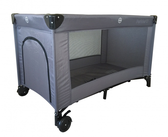 Pericles campingbedje 125 x 65 cm antraciet
