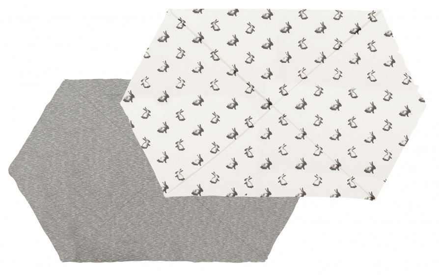 playcloth Charlotte Nero93 x 72 cm grey