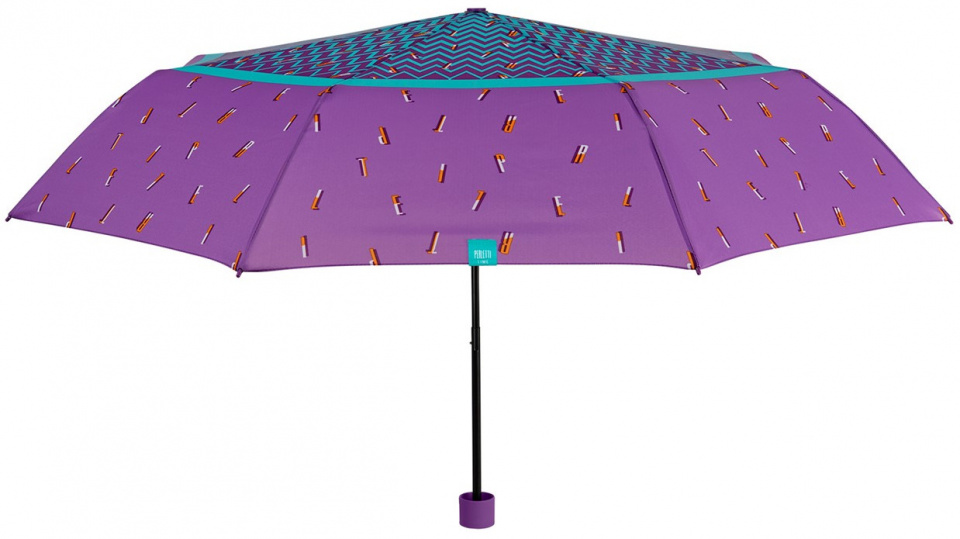dáždnik Mini dámsky 97 cm polyester/oceľ fialová/modrá