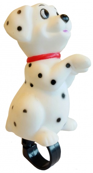 Pexkids fietstoeter hond wit 10 cm