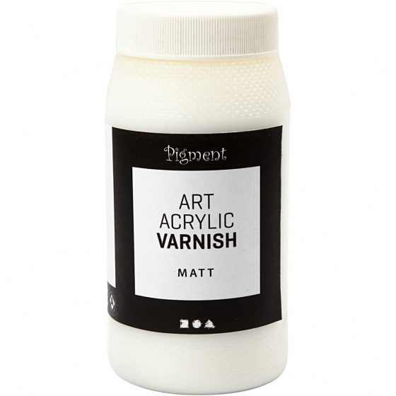 Pigment vernis art acrylic mat 500 ml transparant