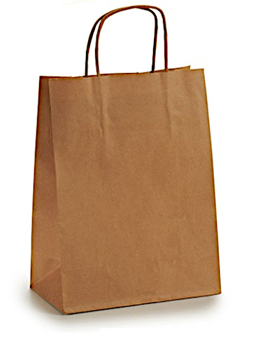 Pincello cadeautas hawanna 17,7 x 8,5 x 30 cm papier bruin